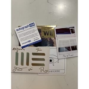 ARCADE FIRE SIGNED AUTOGRAPH WE CD ALBUM AUTO SIGNATURE COA ACOA #4